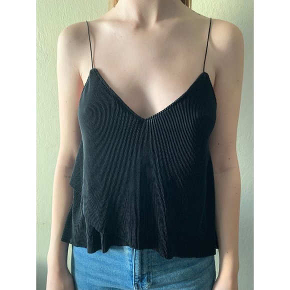 Silence + Noise Tulip Hem Ribbed Cami - Picture 1 of 2
